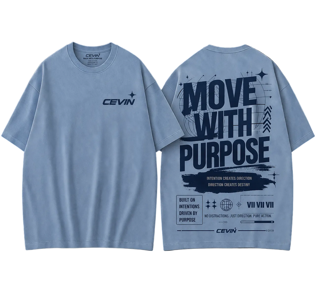 Move With Purpose T-shirt Blue