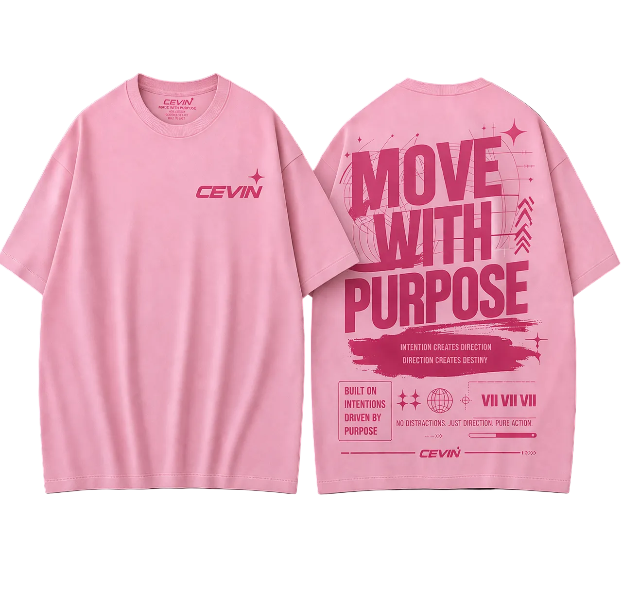 Move With Purpose T-shirt Pink