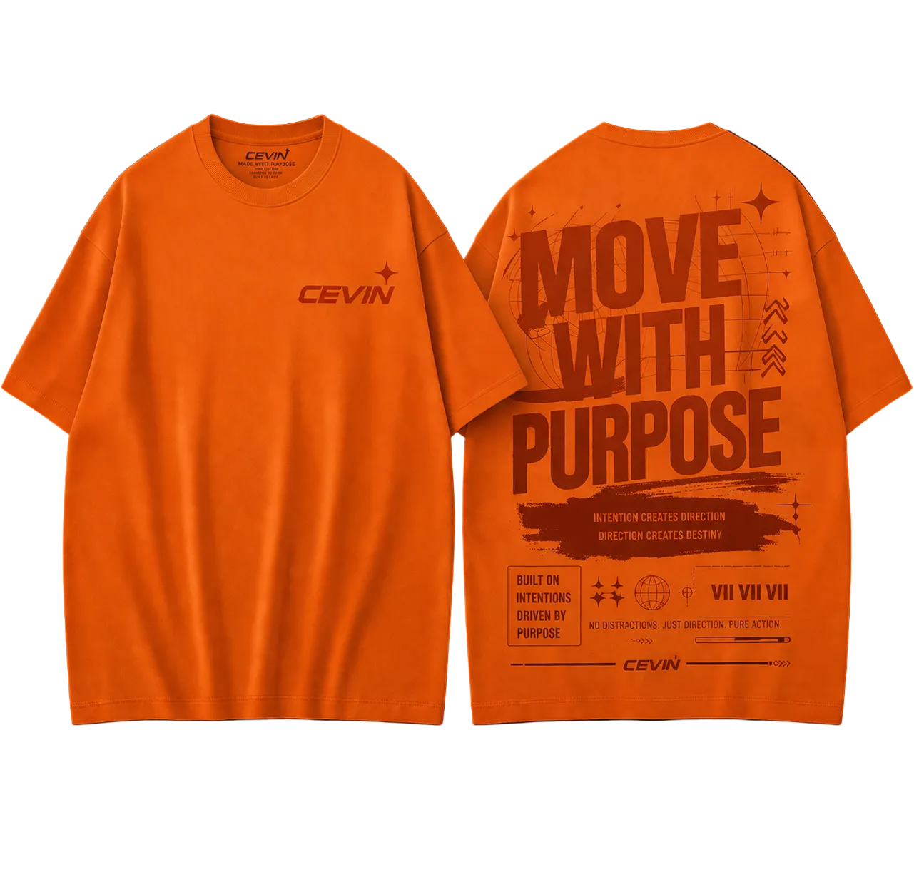 Move With Purpose T-shirt Orange