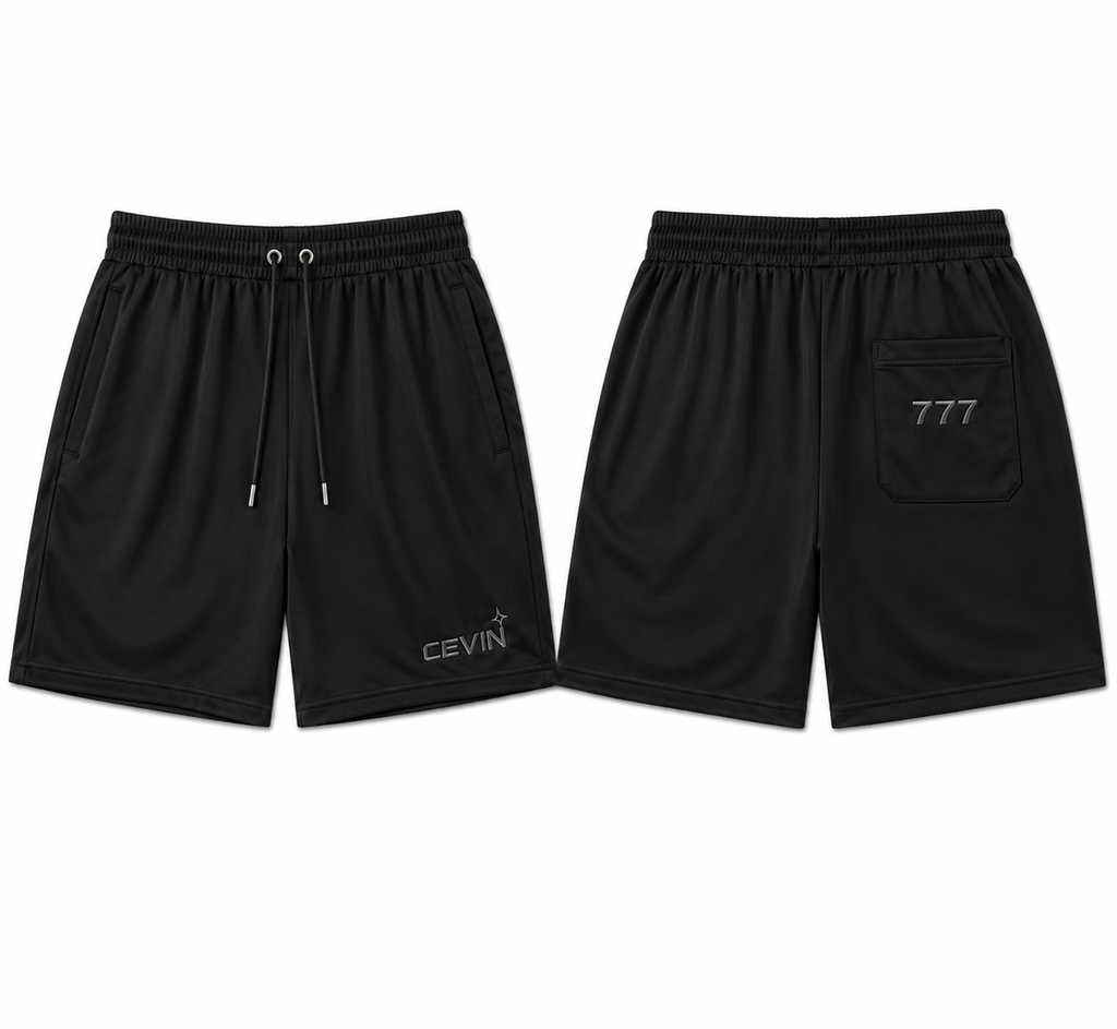 777 Shorts Black