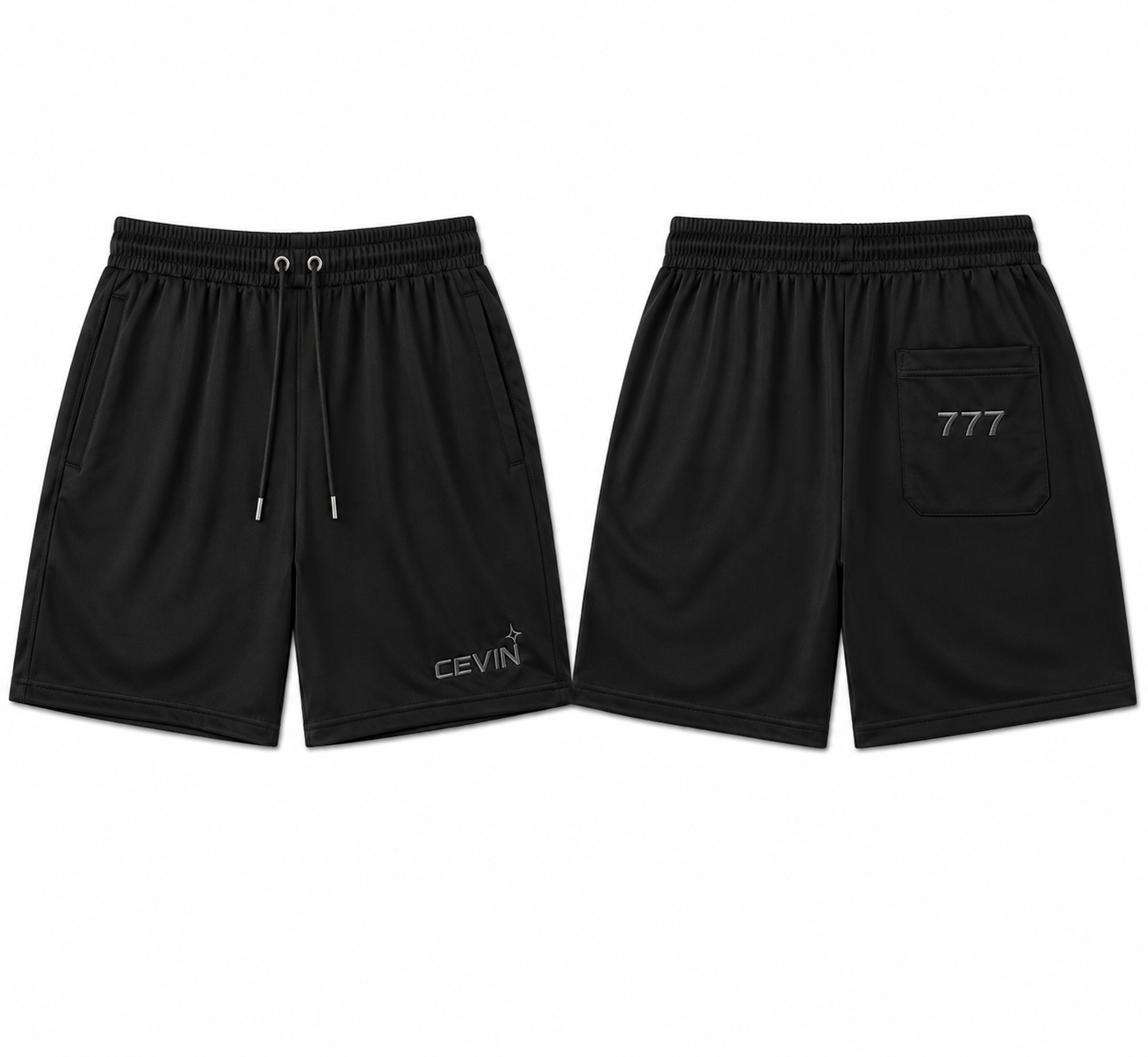 777 Shorts Black