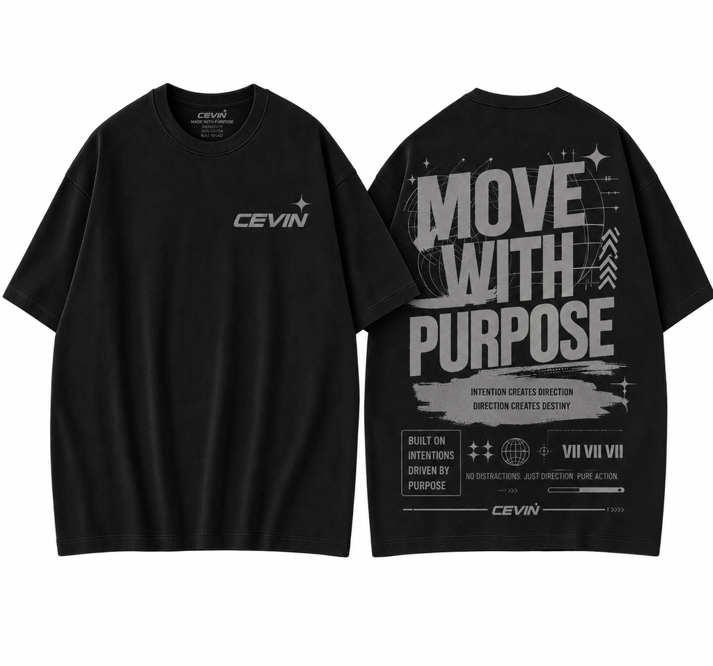 Move With Purpose T-shirt Black