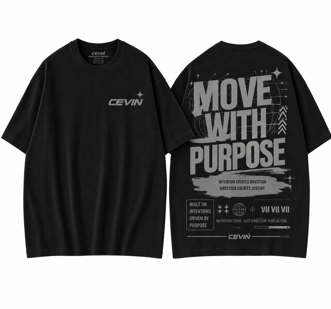 Move With Purpose T-shirt Black