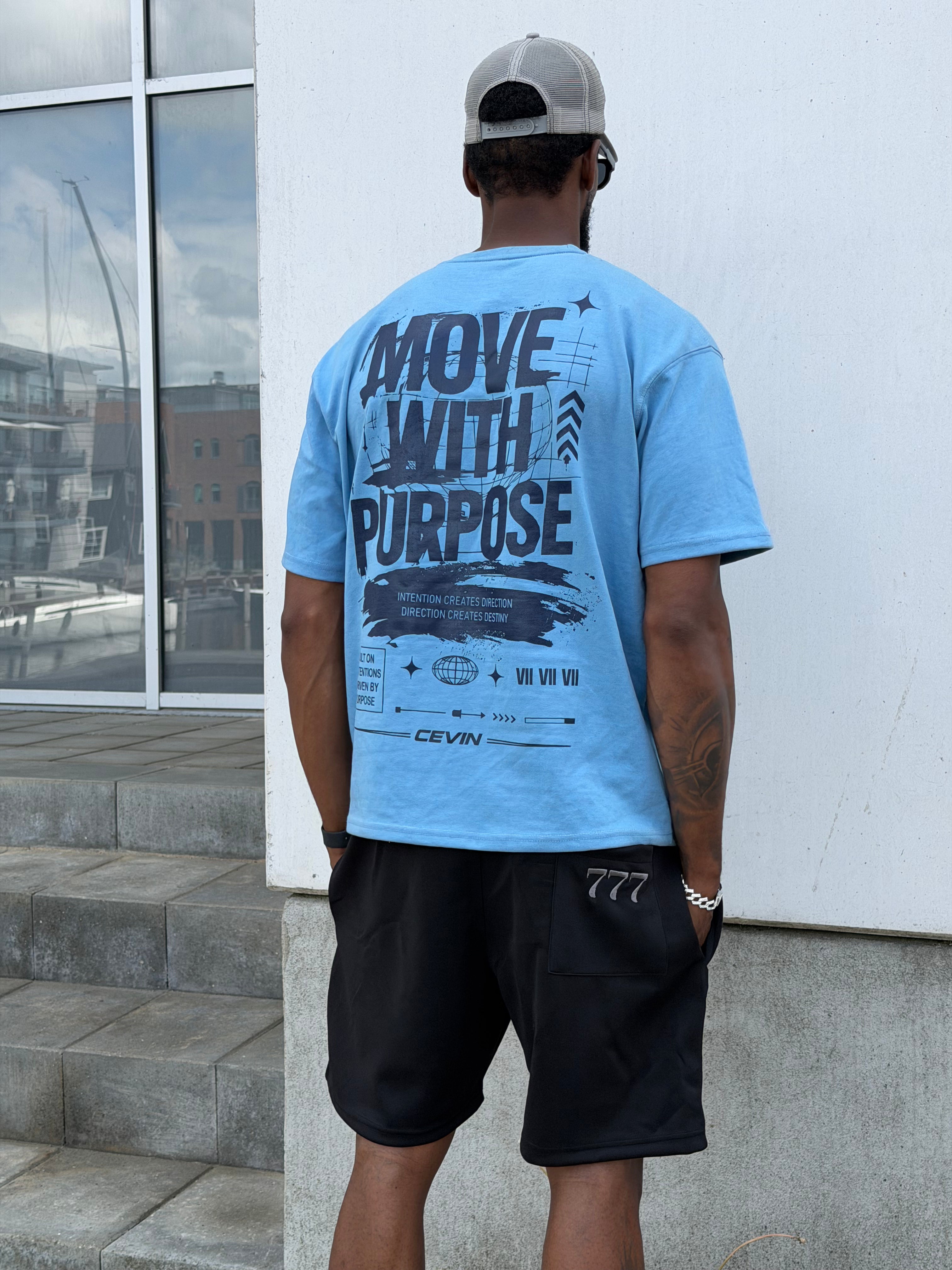 Move With Purpose T-shirt Blue